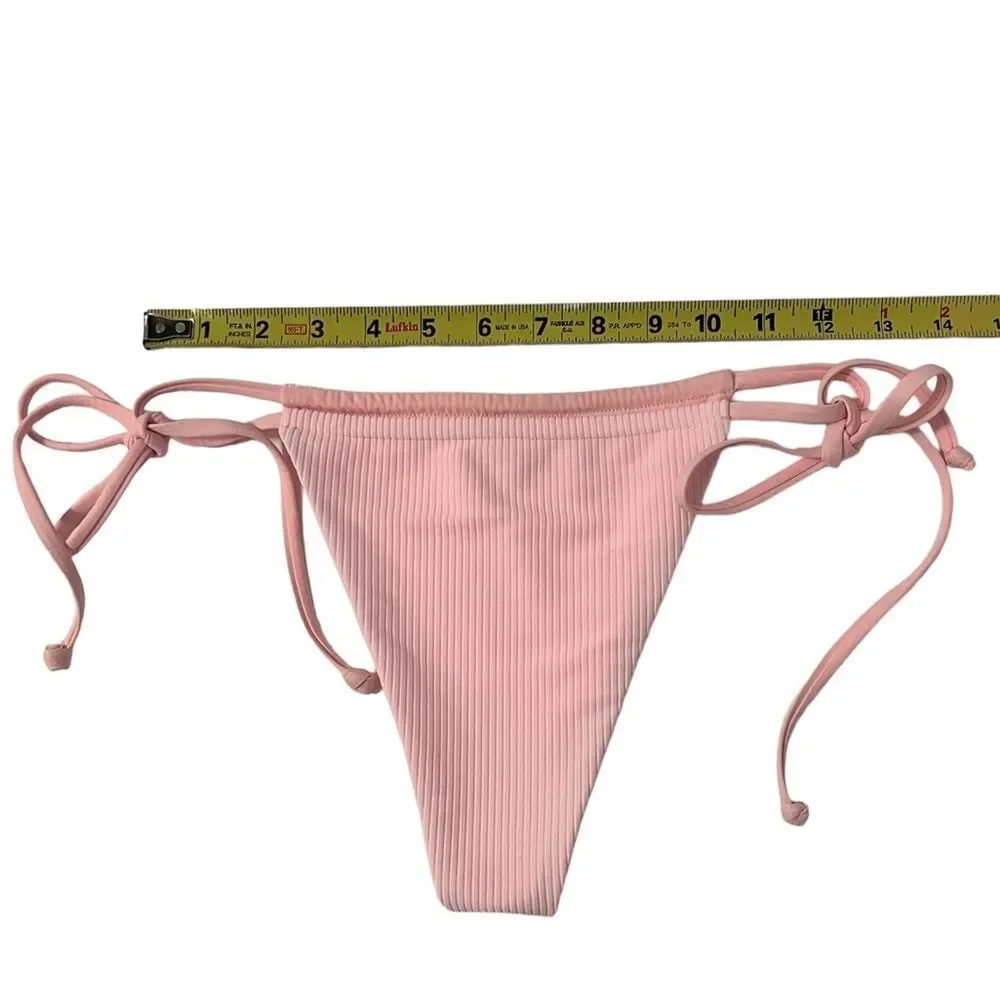 Frankie’s Bikini NWOT Sequoia Bikini Bottom in Rose Water Pink Size XL